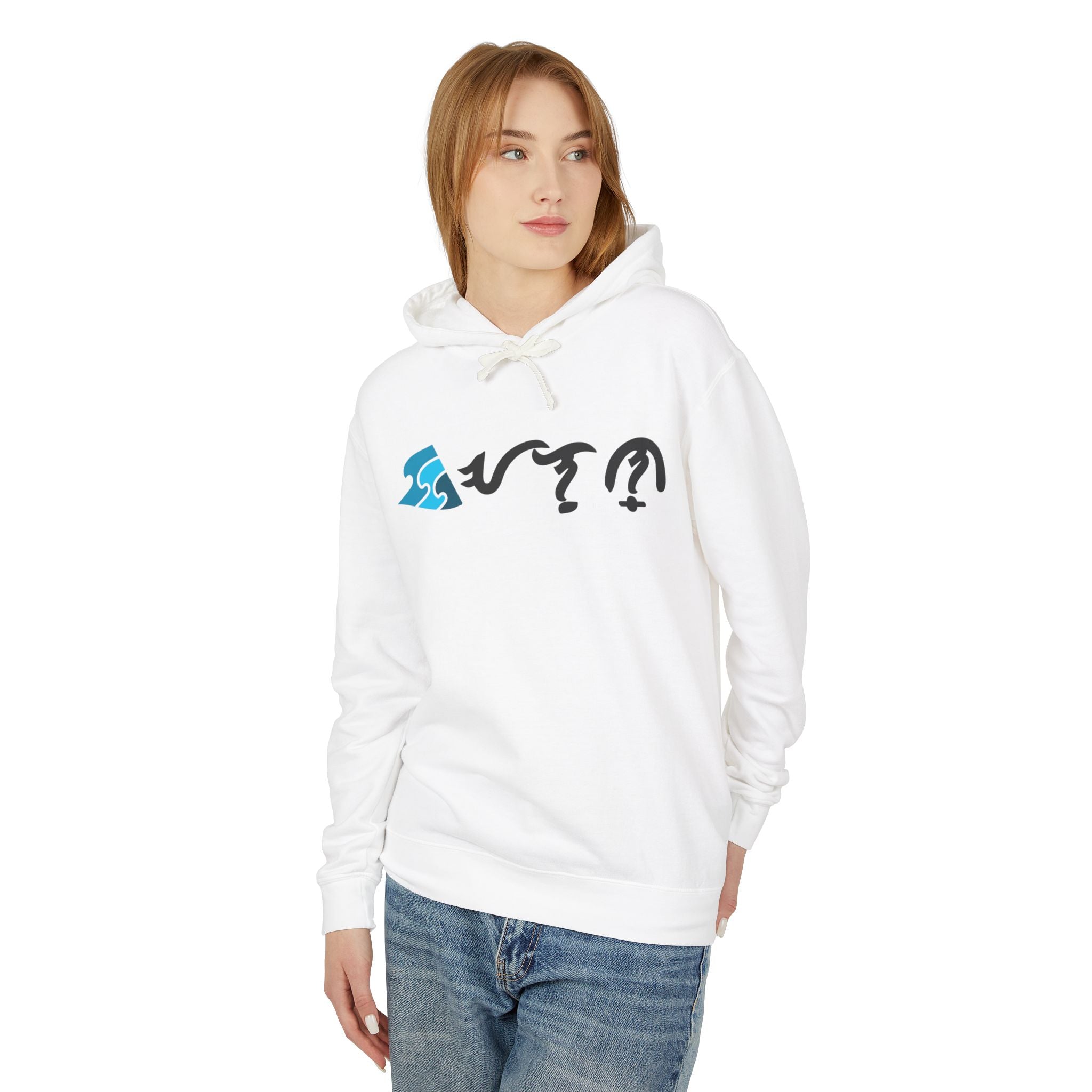 Alon Lifestyle Tribal Wave Surf Hoodie — Nautical Hawaiian-Inspired Graphic Sweatshirt