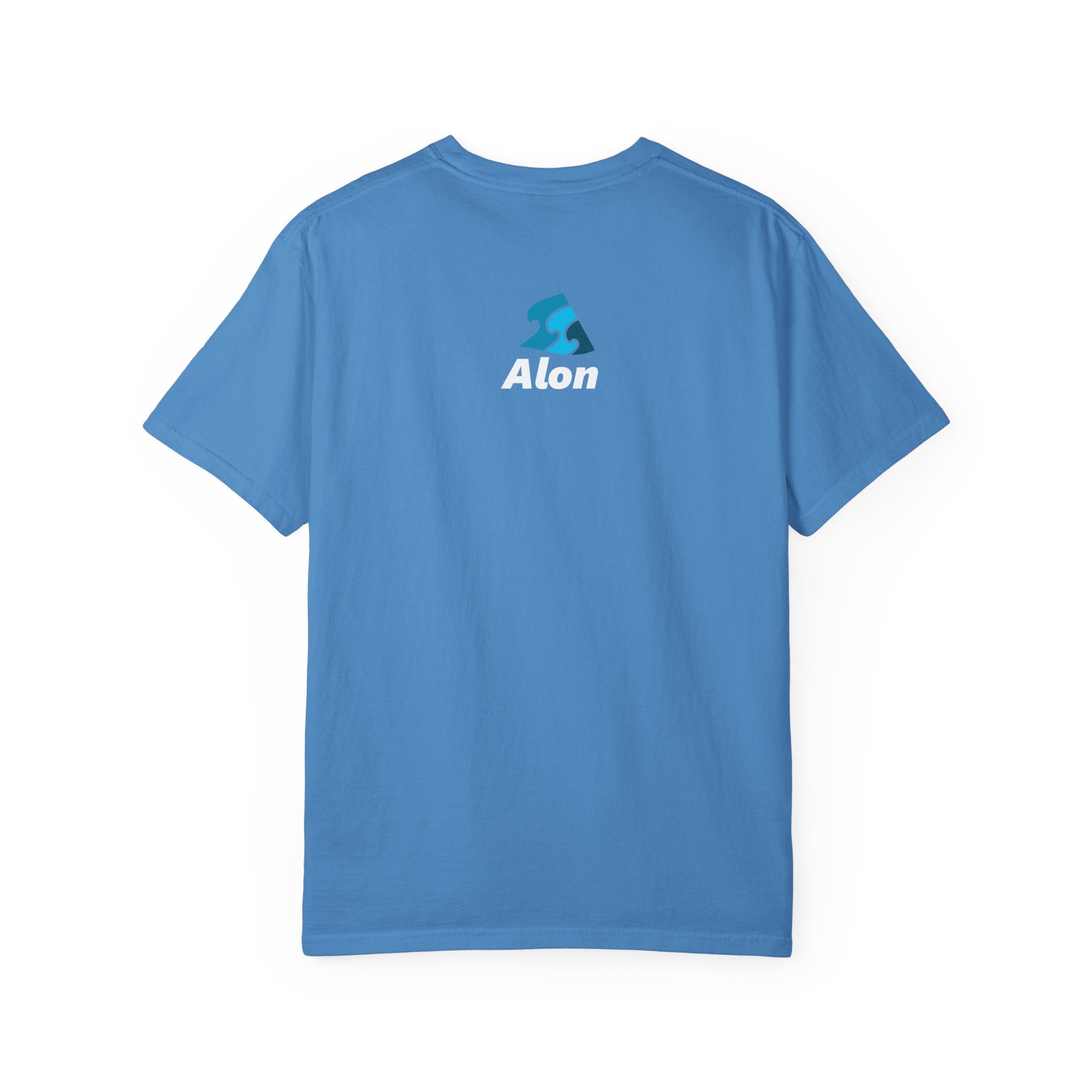 Wave Logo T-Shirt — Minimal Surf Graphic Garment-Dyed Tee