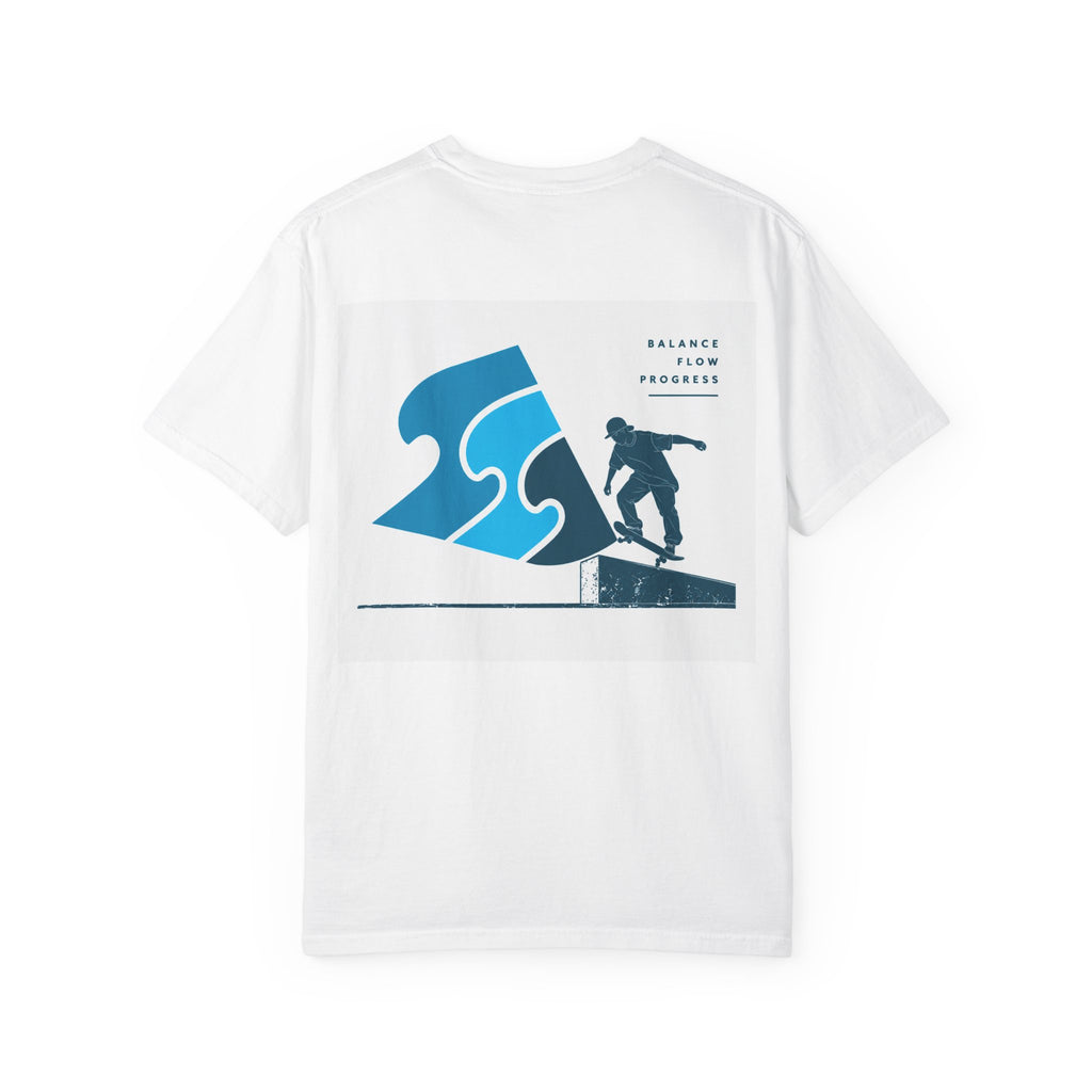 Skate Balance Flow T‑Shirt — Skateboarder Graphic Tee